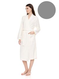Γυναικεία Ρόμπα Pink Label - Midi - Γκρι - Viscose - Regular Fit