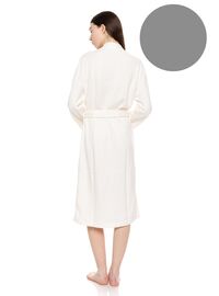 Γυναικεία Ρόμπα Pink Label - Midi - Γκρι - Viscose - Regular Fit