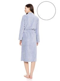 Γυναικεία Ρόμπα Pink Label - Midi - Λευκή - Bamboo - Regular Fit