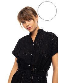 Γυναικείο Beachdress Pink Label -  Φόρεμα Σεμιζιέ - Λευκό - Regular Fit - Cotton