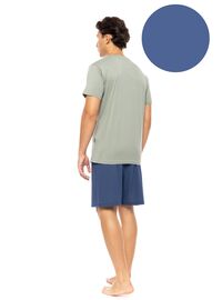 Ανδρική Καλοκαιρινή Πυτζάμα Ulisse - Cosmos Blue - Κοντό μανίκι - Cotton