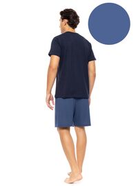 Ανδρική Καλοκαιρινή Πυτζάμα Ulisse - Cosmos Blue - Με πατιλέτα - 3PCS - Cotton