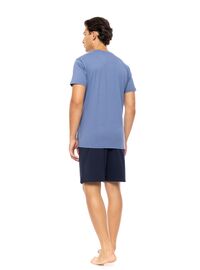 Ανδρική Καλοκαιρινή Πυτζάμα Ulisse - Cosmos Blue Print - Κοντό μανίκι - CottonΑνδρική Καλοκαιρινή Πυτζάμα Ulisse - Cosmos Blue Print - Κοντό μανίκι - Cotton