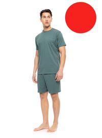 Ανδρική Καλοκαιρινή Πυτζάμα Ulisse - Κόκκινη - Κοντό μανίκι - Cotton