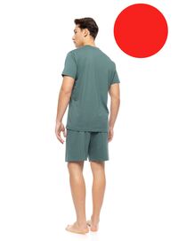 Ανδρική Καλοκαιρινή Πυτζάμα Ulisse - Κόκκινη - Κοντό μανίκι - Cotton
