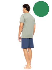 Ανδρική Καλοκαιρινή Πυτζάμα Ulisse - Sea Green - Κοντό μανίκι - Cotton