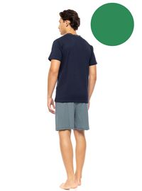 Ανδρική Καλοκαιρινή Πυτζάμα Ulisse - Sea Green - V-NECK - Κοντό μανίκι - CottonΑνδρική Καλοκαιρινή Πυτζάμα Ulisse - Sea Green - V-NECK - Κοντό μανίκι - Cotton