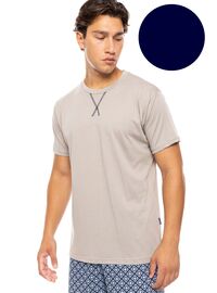 Ανδρική Καλοκαιρινή Πυτζάμα Ulisse - Yacht Blue - Blue Print - Κοντό μανίκι - Cotton