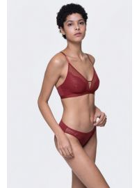 Bralette Dorina Jalsa - 1+1 ΔΩΡΟ - Κόκκινο - Μαύρο - Χωρίς Ενίσχυση