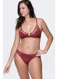 Bralette Dorina Jalsa - 1+1 ΔΩΡΟ - Κόκκινο - Μαύρο - Χωρίς Ενίσχυση