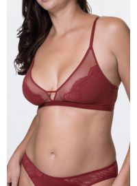 Bralette Dorina Jalsa - 1+1 ΔΩΡΟ - Κόκκινο - Μαύρο - Χωρίς Ενίσχυση