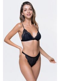 Dorina Γυναικείο Tanga Gala - 1+1 ΔΩΡΟ - Ροζ & Μαύρο - 2 Pack