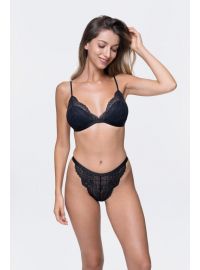 Dorina Γυναικείο Tanga Gala - 1+1 ΔΩΡΟ - Ροζ & Μαύρο - 2 Pack