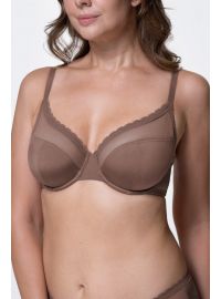 Σουτιέν Dorina Jana - Καφέ -  Μπεζ - Μεγάλα μεγέθη - 1+1 ΔΩΡΟ - Χωρίς Ενίσχυση - Cup E - F