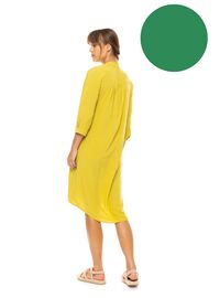 Γυναικείο Beachdress Pink Label -  Φόρεμα - Sea Green - Regular Fit - Viscose