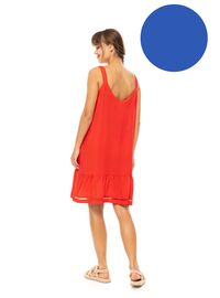 Γυναικείο Beachdress Pink Label -  Φόρεμα - Ultra Violet - Regular Fit - Viscose