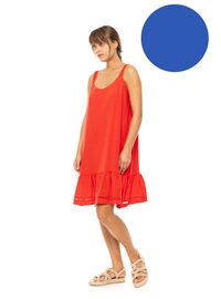 Γυναικείο Beachdress Pink Label -  Φόρεμα - Ultra Violet - Regular Fit - Viscose