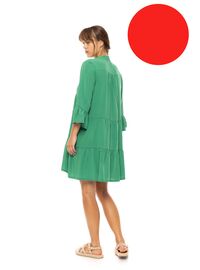 Γυναικείο Beachdress Pink Label -  Φόρεμα - Κόκκινο - Regular Fit - Viscose