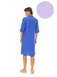 Γυναικείο Beachdress Pink Label - Φόρεμα - Levander - Regular Fit - Viscose