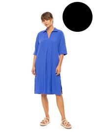 Γυναικείο Beachdress Pink Label - Φόρεμα - Μαύρο - Regular Fit - Viscose