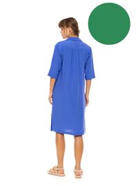 Γυναικείο Beachdress Pink Label - Φόρεμα - Sea Green - Regular Fit - Viscose