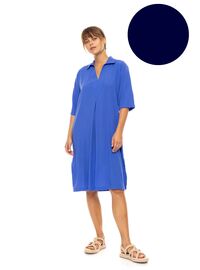 Γυναικείο Beachdress Pink Label - Φόρεμα - Yacht Blue - Regular Fit - Viscose