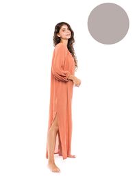 Γυναικείο Beachwear Pink Label - Elephant Grey - Μακρύ καφτάνι - Viscose