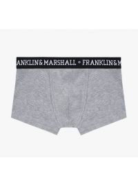 Ανδρικά boxer Franklin and Marshall - Γκρι - Λευκό logo - 3 pack