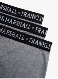 Ανδρικά boxer Franklin and Marshall - Γκρι - Λευκό logo - 3 pack