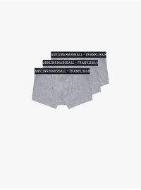 Ανδρικά boxer Franklin and Marshall - Γκρι - Λευκό logo - 3 pack