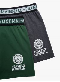 Ανδρικά boxer Franklin and Marshall - Γκρι - Πράσινο - 2 pack