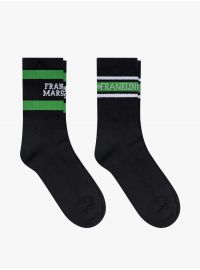 Αθλητικές κάλτσες Franklin and Marshall - Μαύρες - Κοντές - 2 Pack