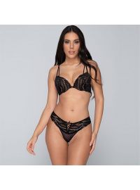 Σουτιέν  Push-Up Luna Flirt - Μαύρο - Διπλή ενίσχυση - Cup B