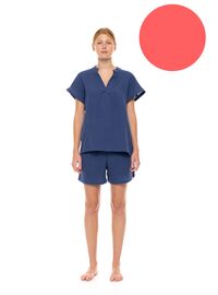 Γυναικεία πυτζάμα Pink Label Coral- Σορτσάκι - Κοντομάνικη - Regular Fit - CottonΓυναικεία πυτζάμα Pink Label Coral- Σορτσάκι - Κοντομάνικη - Regular Fit - Cotton