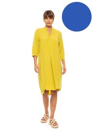 Γυναικείο Beachdress Pink Label -  Φόρεμα - Cosmos Blue - Regular Fit - Viscose