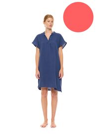 Γυναικείο Νυχτικό Pink Label -  Coral - Κοντό Μανίκι - Cotton