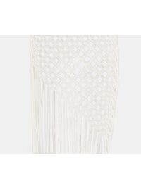 Γυναικείο Beachwear Rock Club - Πολυμορφική Φούστα παρεό - Λευκή με κρόσσια - Regular Fit - Lycra