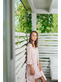 Γυναικείο Νυχτικό Pink Label - Cotton - Ριγέ - Ψιλή Τιράντα