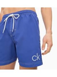 Ανδρικό Μαγιό Calvin Klein - Μπλε - Βερμούδα με Logo Calvin Klein
