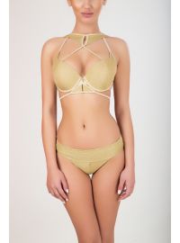 MED μαγιό τοπ Audrey - Cup D - Μπικίνι για μεγάλο στήθος - Χρυσό