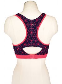 Σουτιέν αθλητικό Dorina Sports Bra Dynamic - Μπλε Φουξ Push Up - Polyamide - Τέλειο Κράτημα.