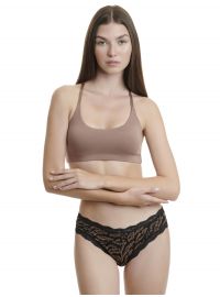 Γυναικείο brazil slip Walk με σχέδια - Δαντέλα - Brief - Ίνες bamboo - 2 pack