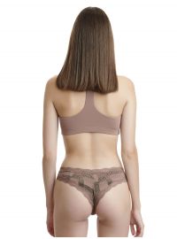 Γυναικείο brazil slip Walk με σχέδια - Δαντέλα - Brief - Ίνες bamboo - 2 pack