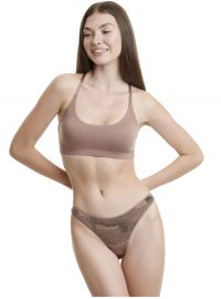 Γυναικείο brazil slip Walk με σχέδια - Brief - ίνες bamboo - 2 pack