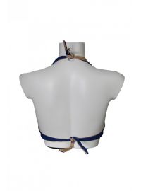 MED μαγιό τοπ Bella - Μπικίνι Μπλε -  Cup D χωρίς ενίσχυση - μεγάλα μεγέθη.