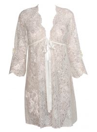 Νυφική ρόμπα Miss Rosy - Δαντέλα Ιβουάρ - Σατέν κορδέλα