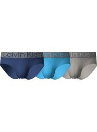 Ανδρικό Slip Calvin Klein - Multi Color Brief - Fashion λάστιχο - 3 pack