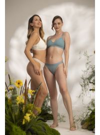 Dorina Γυναικείο String Yuka - 1+1 ΔΩΡΟ - Ιβουάρ & Τιρκουάζ - 2 Pack