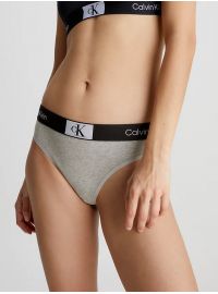 Γυναικείο String  Calvin Klein - Γκρι -  Μαύρο λάστιχο