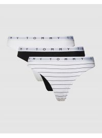 Γυναικείο String Tommy Hilfiger - Βαμβακερό - Multi Color Print - 3 pack